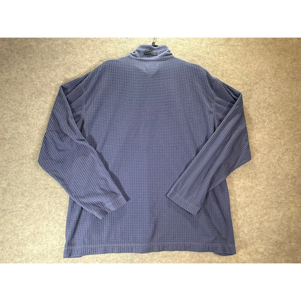 Southern Marsh Mens Fieldtec Grid Fleece Quarter Zip Pullover Blue Grey‎ 2X